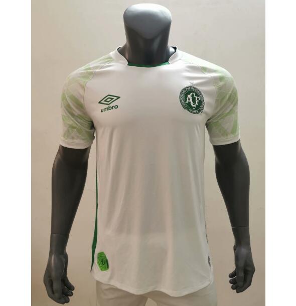 Associação Chapecoense de Futebol Away White Soccer Jersey Shirt 2020/21